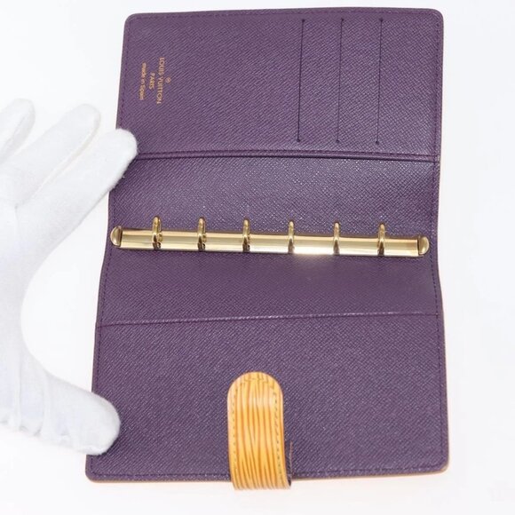 LOUIS VUITTON Epi Agenda PM Day Planner Cover Yellow R20059 LV Auth 146025 - Picture 11 of 16